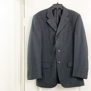 George black pinstripe suit jacket